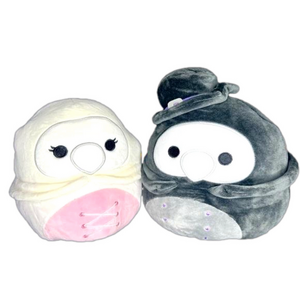LYNDON & ALDRON Flip-a-mallows SQUISHMALLOWS 8” Plague Doctor & Nurse NWT RARE!
